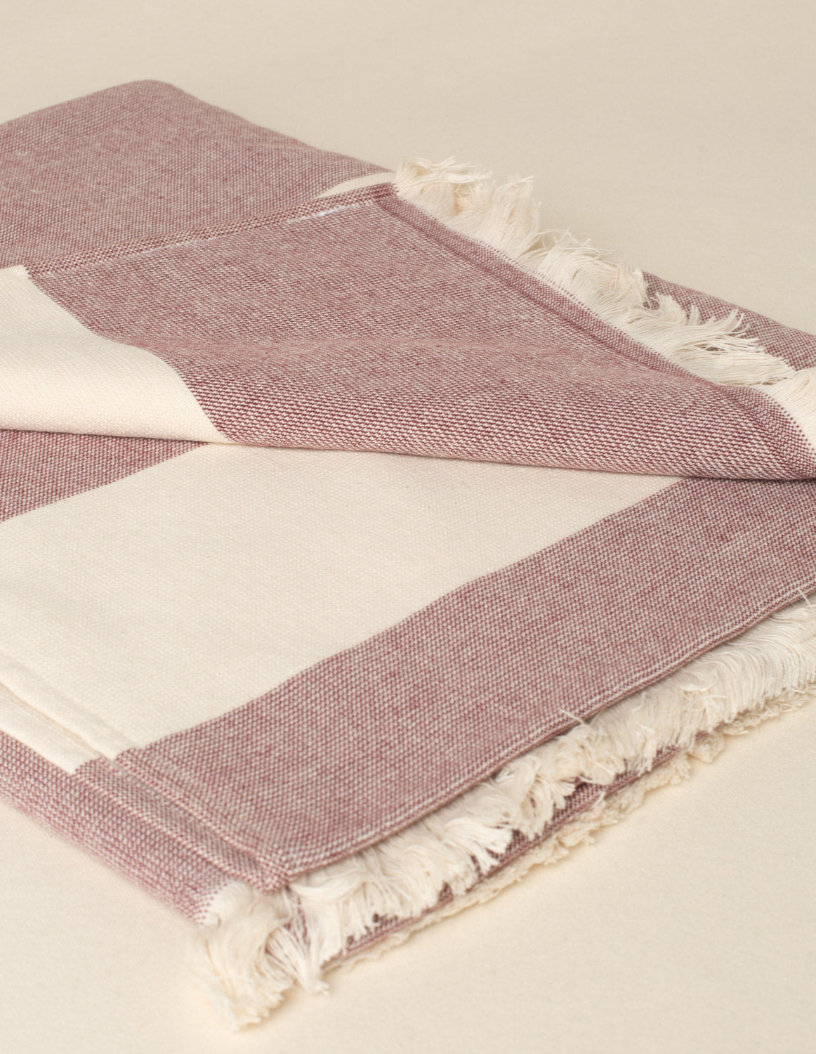 Fouta de Praia Listras Bordô