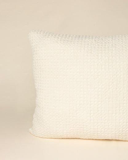 Capa de almofada Favo 40x60 na cor Creme