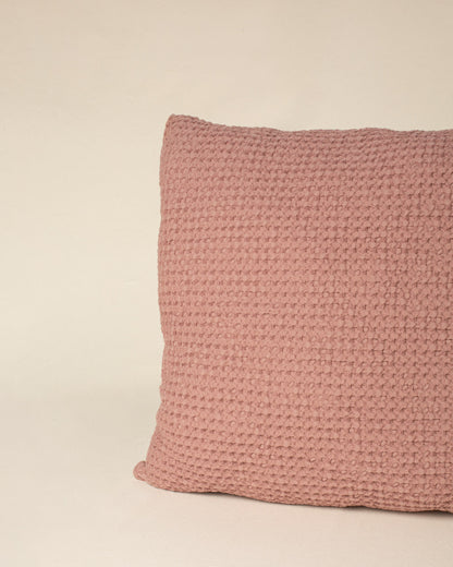 Capa de almofada Favo 50x50 na cor Rosa Antigo