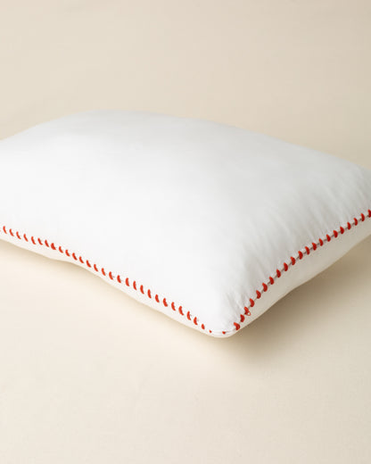 Rinzeira Positano com Bordado na cor Tijolo - 30 x 50 cm