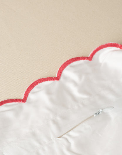 Capa de Edredom Salina 300 fios com Bordado na cor Rosa - Solteiro