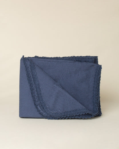 Peseira Favo Mini na cor Azul Marinho - 100 x 150 cm