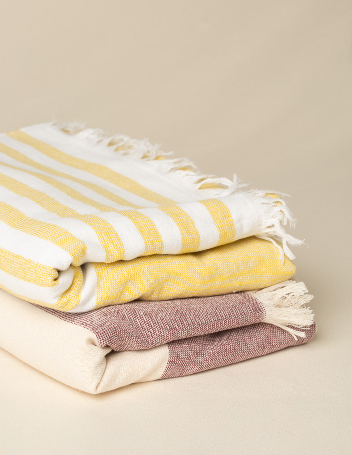 Fouta de Praia Listras Bordô