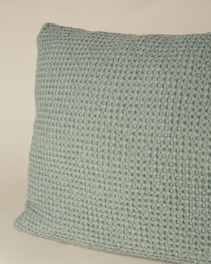 Capa de almofada Favo 50x50 na cor Verde Celadon