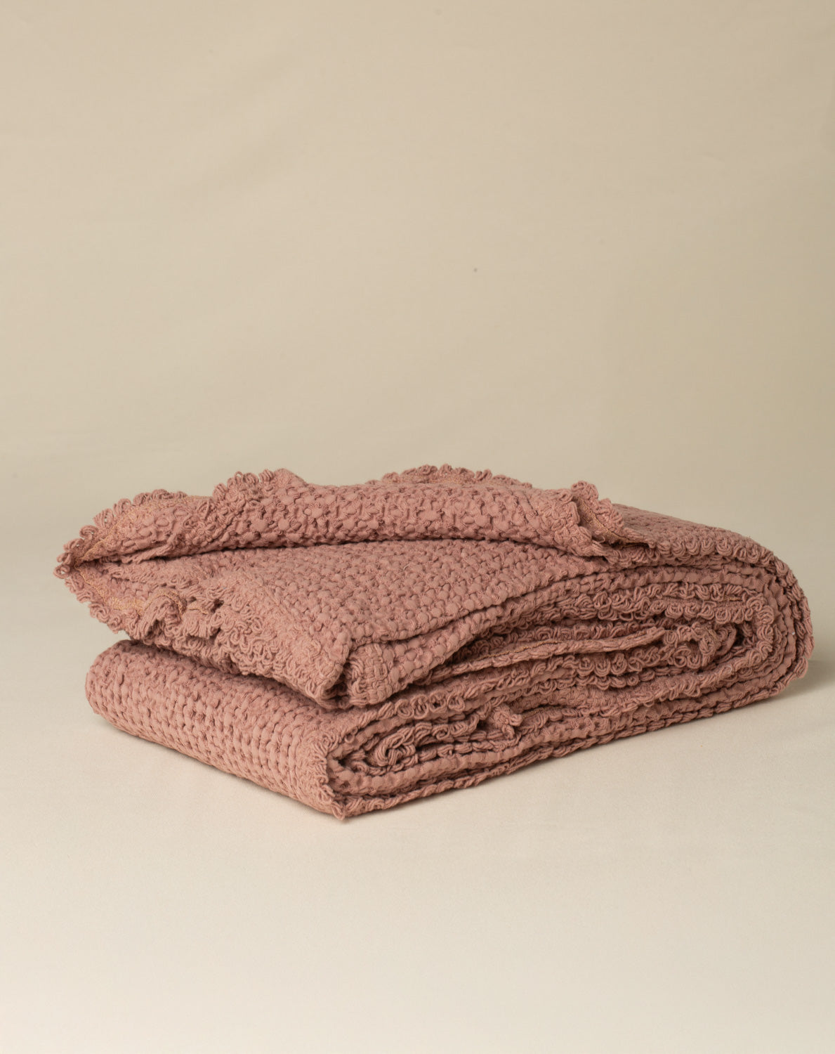 Peseira Favo na cor Rosa Antigo - 100 x 150 cm