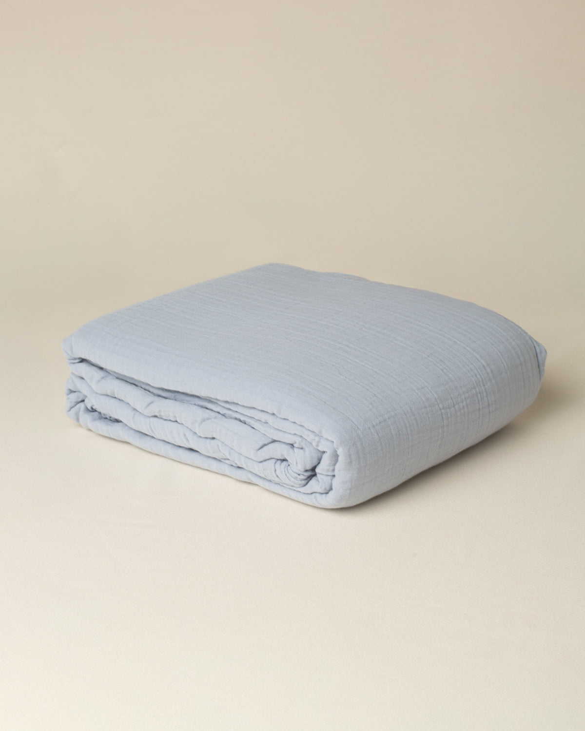 Capa de Edredom e Capa de Travesseiro Musseline Azul Denim - Solteiro