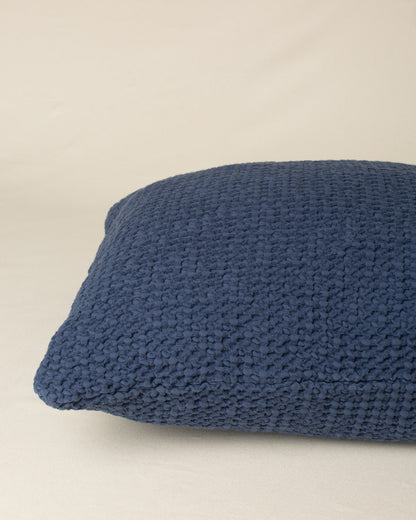 Capa de almofada Favo 50x50 na cor Azul Marinho