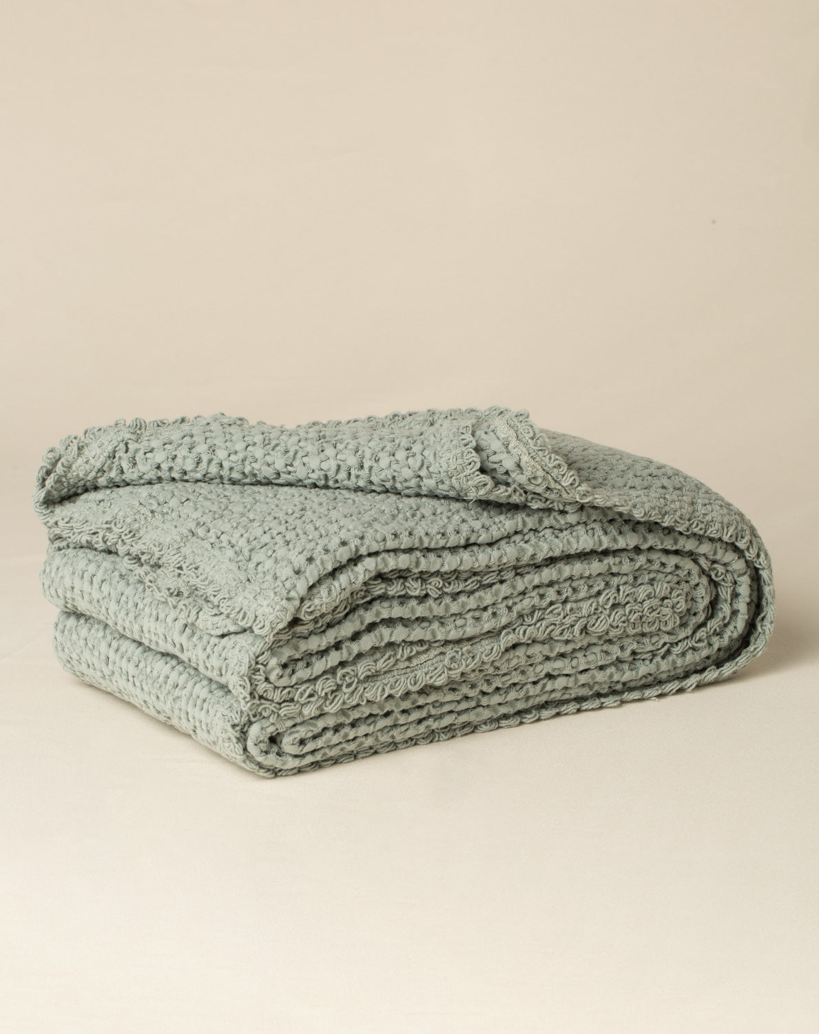 Peseira Favo na cor Verde Celadon - 100 x 150 cm