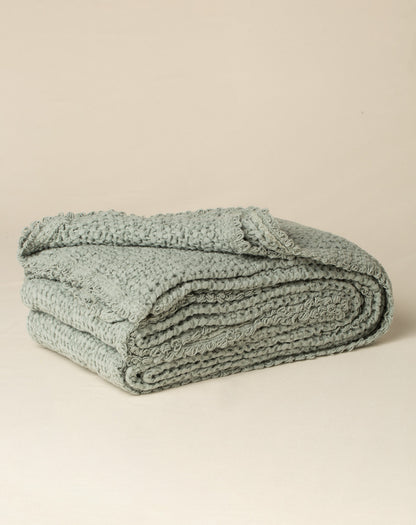 Peseira Favo na cor Verde Celadon - 100 x 150 cm
